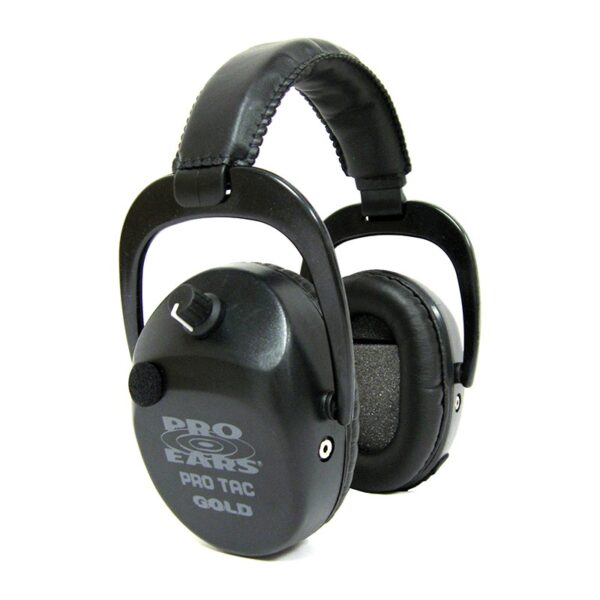 Pro Ears GSPTSTLLB Pro Tac SC Gold Black Lithium Main View