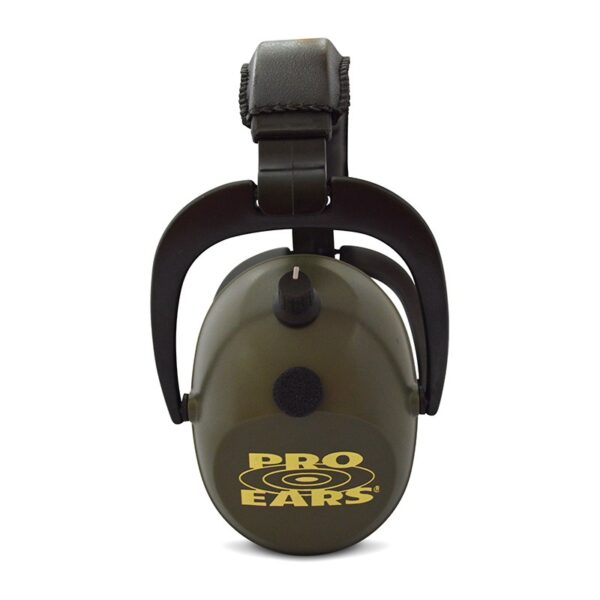 Pro Ears PEG2SMG Gold II 26 Green Side View Electronic Ear Hearing Protection Earmuffs